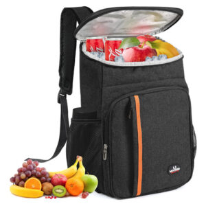 Mochila Térmica Aislada 23l Impermeable Y A Prueba De Fugas Negro