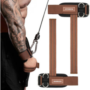 Correas De Muñeca Antideslizantes Para Levantamiento De Pesa Marrón