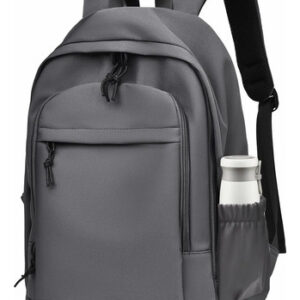 Mochila Escolar Multifuncional Resistente Al Agua Y Antiarañ Gris Diseño De La Tela