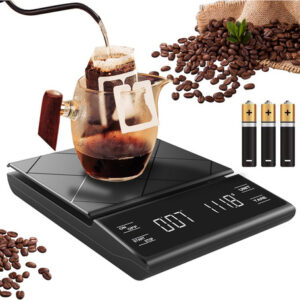 Balanza Digital Kueiy Cocina 0.1-3kg Con Pantalla Led Y Temporizador 0 G