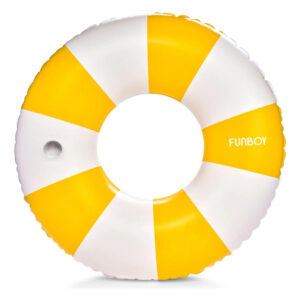 Tubo Inflable Para Piscina Infantil Naranja 1.21 M Con Sopor Naranja