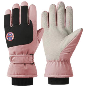 Guantes Térmicos Impermeables Rosa Para Frío Esquí Talla M