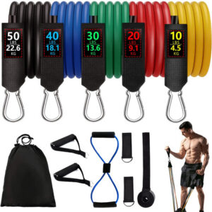 Bandas De Resistencia Ecológicas Multicolor 150 Lb Para Ejer Multicolor