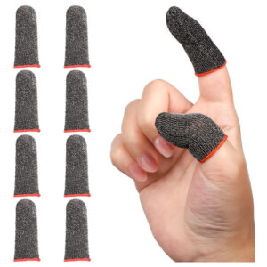 Juego De 10 Fundas Para Dedos Negros Para Juegos Móviles
