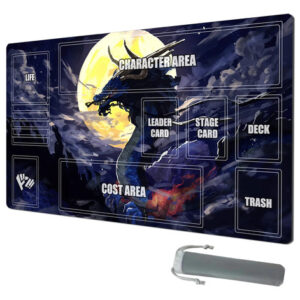 Tapete De Juego Rectangular De Caucho 60x35 Cm Para Cartas 2