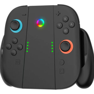 Cargador Ergonómico Joycon Para Nintendo Switch 2 Con Led Color