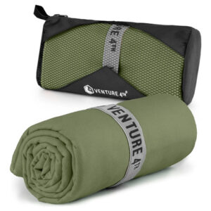 Toalla De Microfibra Verde Secado Rápido Ligera Para Viaje 1 Verde Nombre Del Diseño