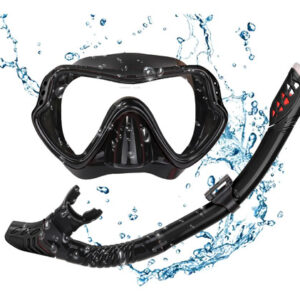 Gafas De Buceo Set De Snorkel Adultos Visión 180 Antifugas Negro