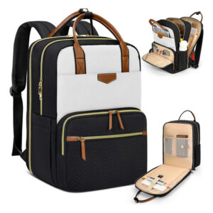 Mochila Para Laptop Mujer 15.6 Pulgadas Impermeable Negra Color