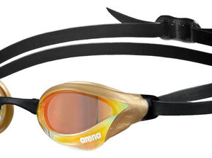 Anteojos De Natación Unisex Antivaho Espejo Amarillo Adulto Cobre Amarillo/oro