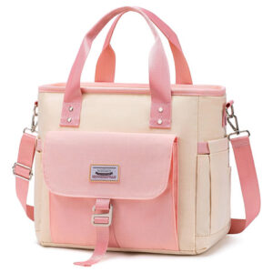 Lonchera Aislada Rosa Beig Para Adultos Resistente A Fugas 1 Rosa/beige Nombre Del Diseño