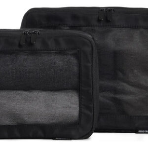 Cubos De Embalaje De Compresión Para Viaje Paquete De 2 Negr Negro
