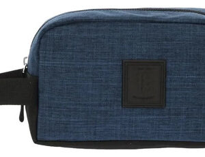 Neceser Grande Unisex Azul 20x9x11 Cm Amplio Con Cierre Color Diseño De La Tela