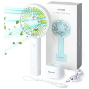 Ventilador Usb Recargable Portátil Mini Para Casa Y Oficina Blanco