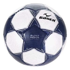 Balón De Fútbol No. 5 Azul Plata Pvc Inflable Revestimiento Azul Con Plata