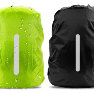 Funda Impermeable Para Mochila 10-40l Negro Verde Fluorescen Negro Y Verde Fluorescente