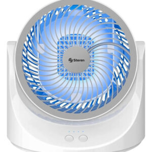 Ventilador Con Enfriador De Aire Y Luz Led Blanco 3 Velocida Blanco