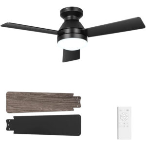 Ventilador De Techo Negro Con Luces Y Mando 6 Velocidades Le 0 Mm Frecuencia Color De La Estructura Color De Las Aspas Material De Las Aspas 0