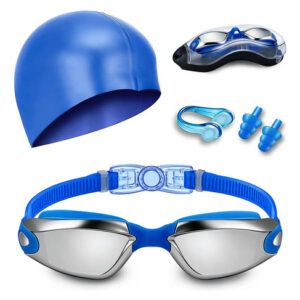 Juego De Gafas De Natación 5 En 1 Con Protección Uv Azul Azul