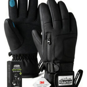 Guantes De Invierno Impermeables Táctiles 3m Thinsulate Negr