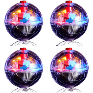 Bolas De Gato Interactivas Con Luz Led 4 Piezas Multicolor Multicolor