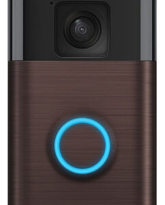 Timbre Con Cámara Inalámbrico Venetian Bronze Ring Battery Doorbell