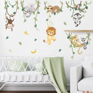 Calcomanías De Pared Animales De La Selva Para Cuarto Infant A