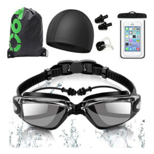 Gafas De Natación 6 En 1 Antiniebla Protección Uv Unisex Negro