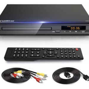 Reproductor De Dvd, Salida Hdmi Av, Reproductores De Cd Y Dvd Para Tv, Reproductores De Dvd Con Sistema Ntsc/pal, Soporta Micrófono Y Entrada Usb, El Paquete Incluye Cables Hdmi/rca Y Contr
