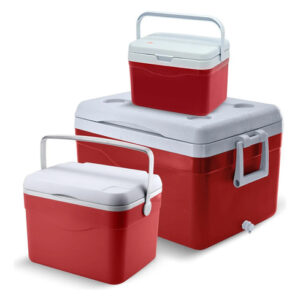 Juego De 3 Hieleras Rojo 5 16 50 Litros Enfriador Resistente Rojo
