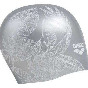 Gorro De Natación Silicona Elástica Para Cabello Largo Adult Cecilia Silver Diseño De La Tela Talla