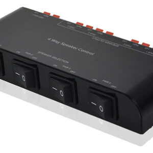 Caja Selectora De Altavoces 4 Canales 200w Rms Color Negro