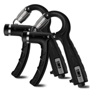 Fortalecedor De Agarre Electrónico Ajustable Negro Silicona Negro