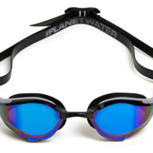 Anteojos De Natación Unisex Antivaho Con Lentes De Policarbo Azul-plata-negro