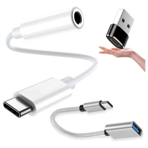 Adaptador Usb C A Jack 3.5 Mm Audio Hi-fi Para Teléfonos