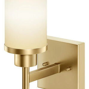 Lámpara De Pared Dorada Vidrio Esmerilado Para Baño Y Sala Dorado