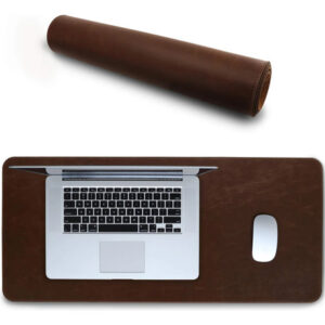 Tapete De Mouse En Piel Ecopelle Extra Grande Marrón Marrón Diseño Impreso