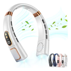 Ventilador De Cuello Portátil Usb 5 Velocidades Blanco Sin A Blanco