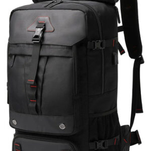Mochila De Viaje Impermeable 55l Con Puerto Usb Y Compartime Color Diseño De La Tela