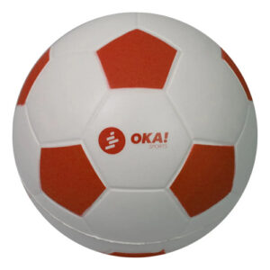 Balón De Fútbol Imponchable Número 3.5 Espuma Niños 224g Blanco/naranja