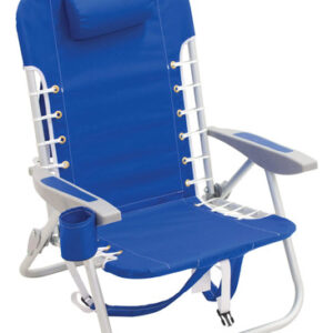 Silla Mochila De Aluminio Ajustable Ligera Para Playa Náutic Azul Claro