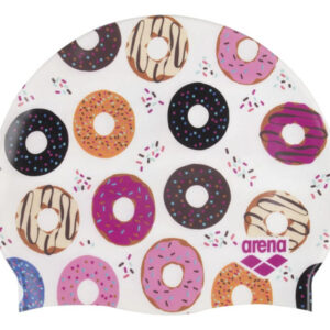 Gorro De Natación Unisex De Silicona Elástica Color Donas Donas Diseño De La Tela Talla