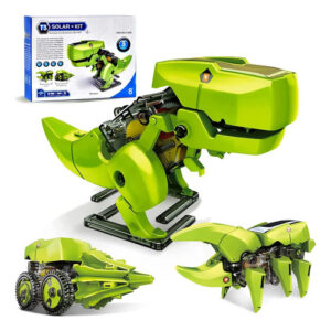 Juguetes De Dinosaurio Robot Solar 3 En 1 Para Niños 8 A 12 Personaje Verde