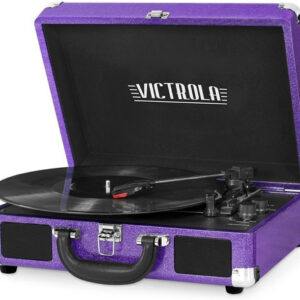 Tocadiscos Bluetooth Victrola Vsc-550bt Purpura Brillante Con Parlantes Incorporados Purpura Con Brillos