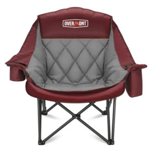 Silla De Camping Plegable Xl Soporte 181 Kg Acolchada Y Resi Color