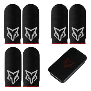Fundas Para Dedos De Juego Antihumedad 6 Piezas Negro Negro [fibra De Carbono] Nombre Del Diseño