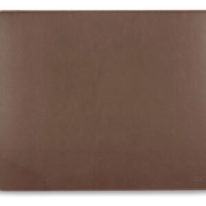 Alfombrilla De Mouse Piel Sintética Grande Marrón 44 X 33 Cm Marrón Diseño Impreso