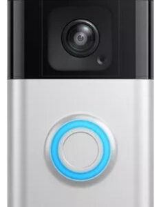 Timbre Con Cámara Doorbell Pro Inalámbrico Ring Plateado
