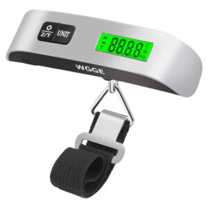 Escala De Equipaje Digital 50 Kg Con Pantalla Lcd Retroilumi Plateado