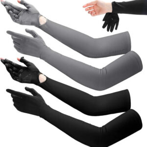 Guantes De Protección Solar Uv Mujer 2 Dedos Transpirables Color Talla Diseño De La Tela